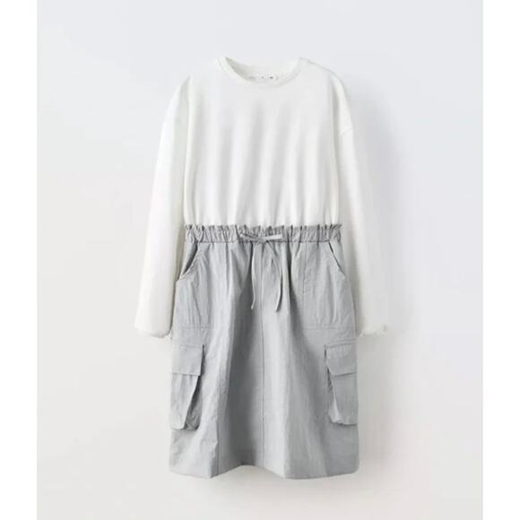 Zara Girls’ Cargo Dress, Size 11/12 - Picture 1 of 9